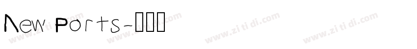 New Ports字体转换